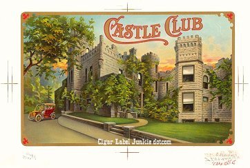 Castle Club- cigar box label