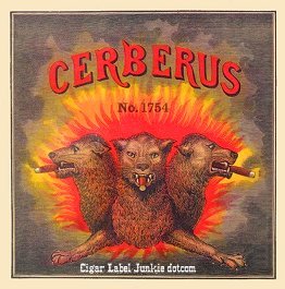 Cerberus- cigar box label