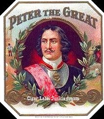 Peter the Great- cigar box label