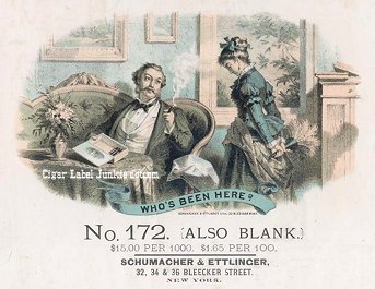 Who's Been Here- cigar box label