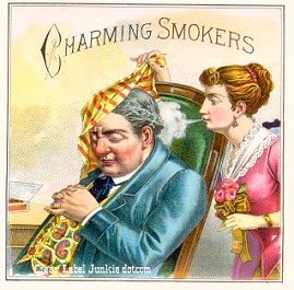 Charming- cigar box label