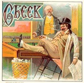 Cheek- cigar box label