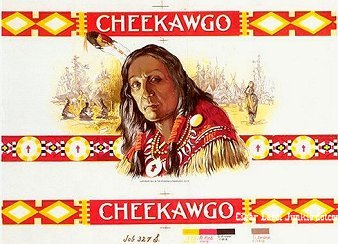 Cheekawgo cigar box label