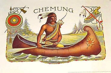 Chemung cigar box label