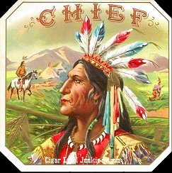 Chief 2 cigar label