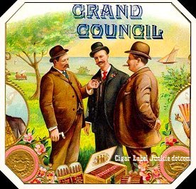 Choice Puffs out- cigar box label