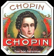 Chopin cigar box label