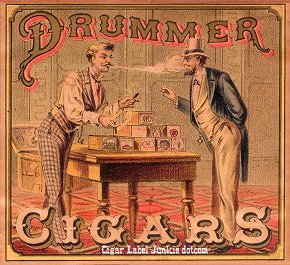 Drummer- cigar box label