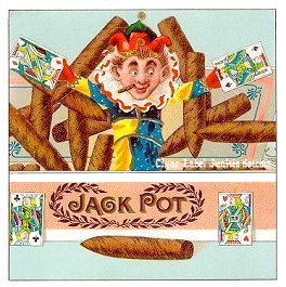 Jack Pot- cigar box label