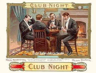 Club Night-cigar box label