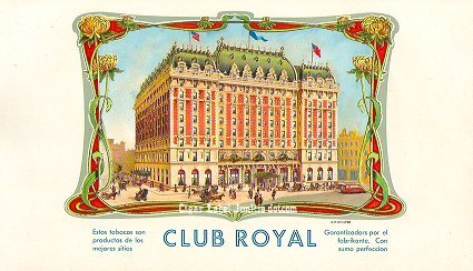Club Royal- cigar box label