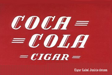 Coco Cola cigar box label