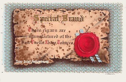 Special Brand- cigar box label