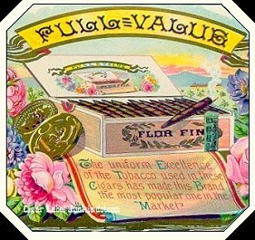 Full Value- cigar box label
