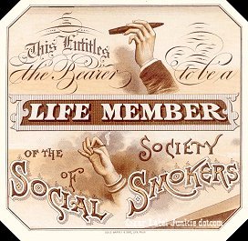 Life Member- cigar box label