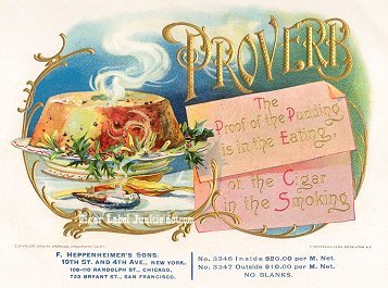 Proverb- cigar box label