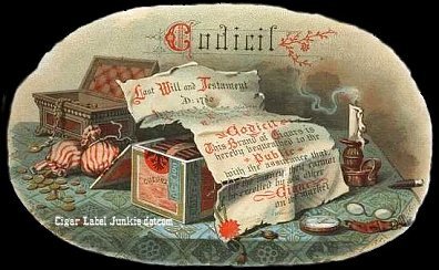 Codicil-cigar box label