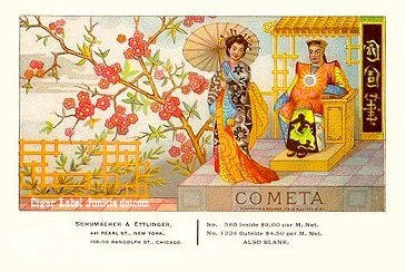 Cometa- cigar box label