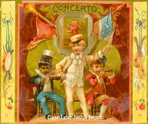 Concerto cigar box label