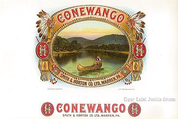 Conewango cigar box label