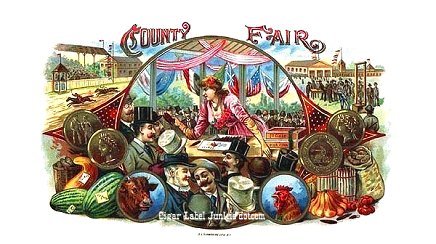 County Fair cigar box label