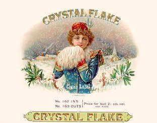 Crystal Flake cigar box label