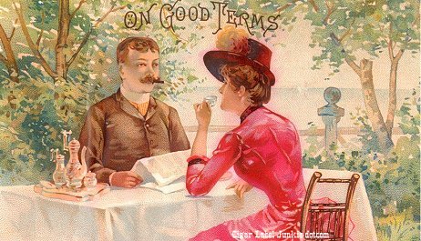 On Good Terms- cigar box label