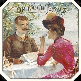 On Good Terms- cigar box label