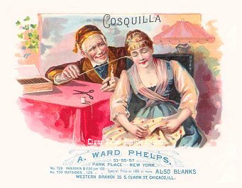Cosquilla- cigar box label