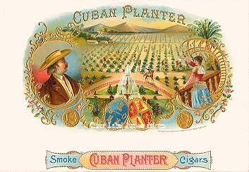 Cuban Planter cigar box label