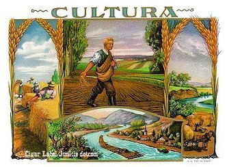 Cultura cigar box label