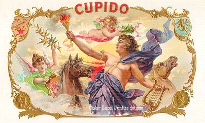 Cupido 2-cigar box label