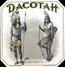 Dacotah cigar box label