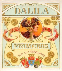 Dalila outer cigar label