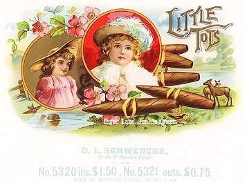 Little Tots- cigar box label