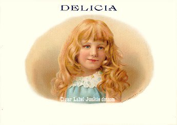 Delicia cigar box label