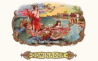 Dominador cigar box label