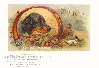 Extra Pointer- cigar box label