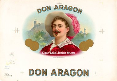 Don Aragon cigar box label