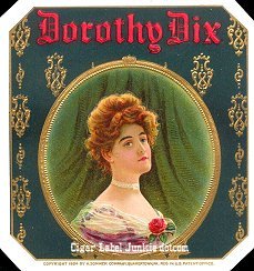 Dorothy Dix cigar box label