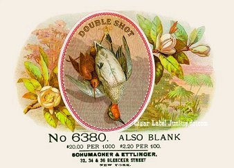 Double Shot-cigar box label