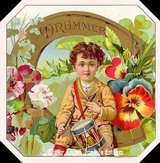 Drummer cigar label