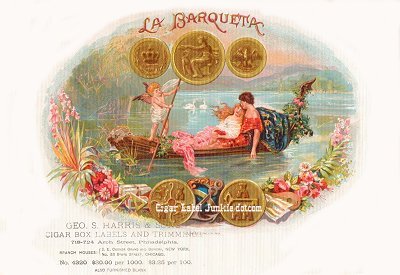 La Barqueta- cigar box label