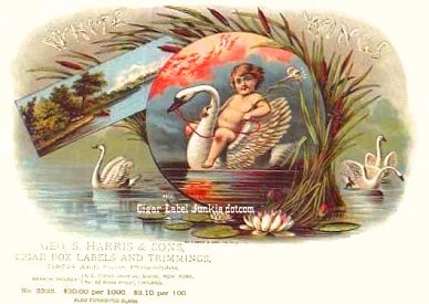 White Wings- cigar box label