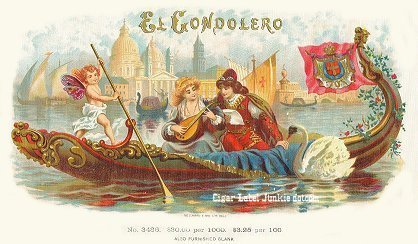 El Gondolero-cigar box label