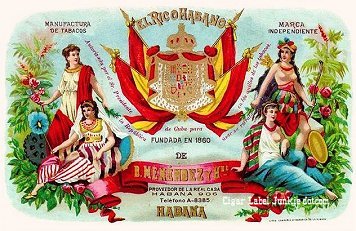 El Rico cigar box label