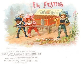 El Festivo- cigar box label