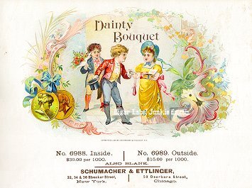 Dainty Bouquet- cigar box label