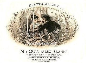 Electric Light-cigar box label