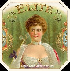 Elite cigar box label